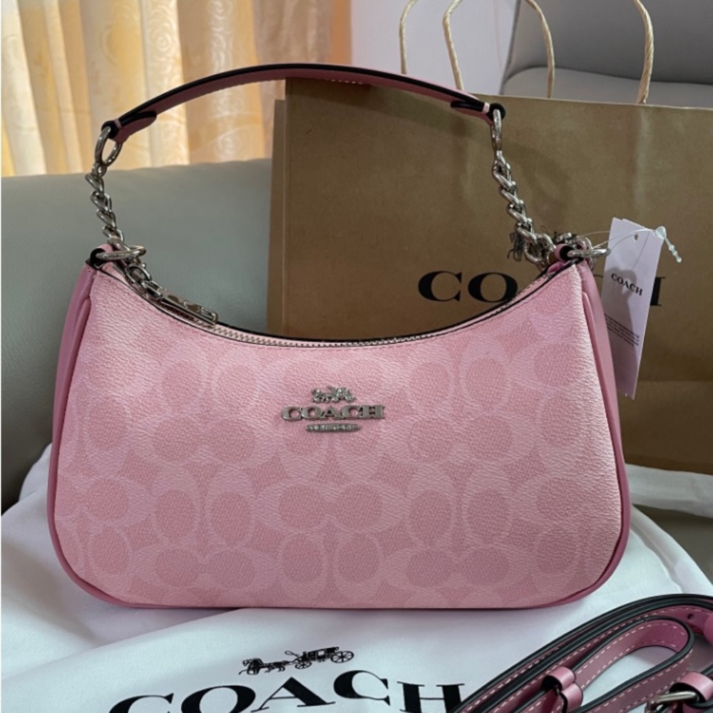 Coach Teri Shoulder Bag In Signature Canvas CA933